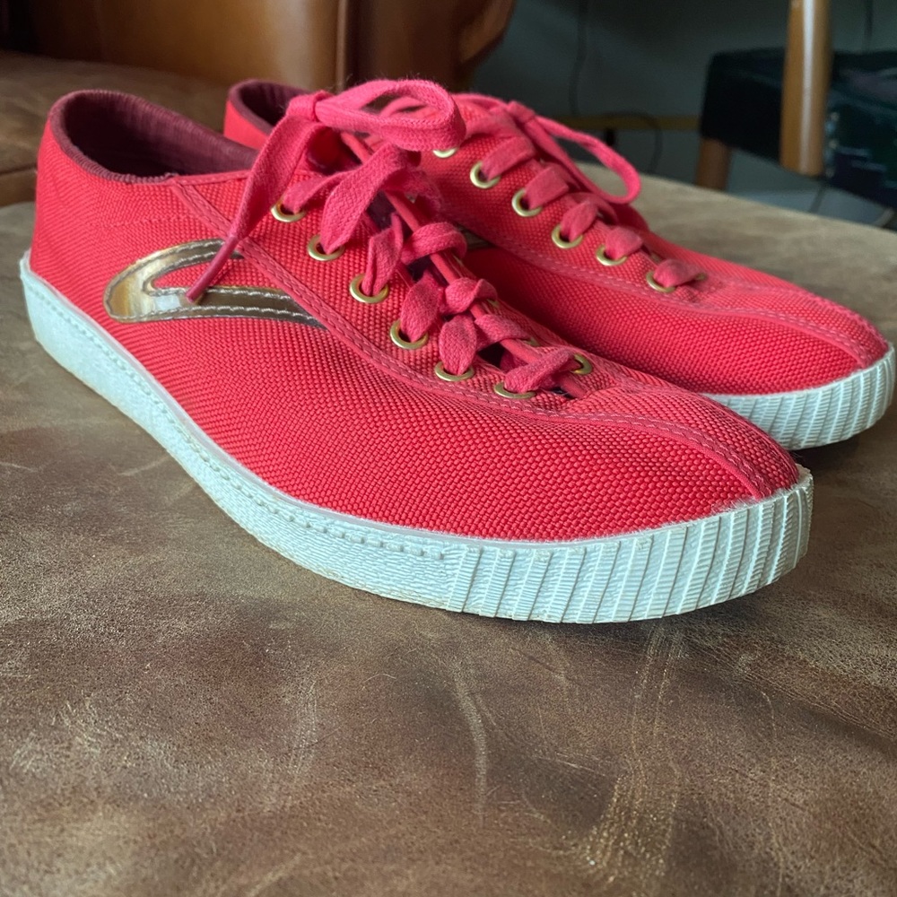 Tretorn shoes bright pinkish/red Sz. 8.5